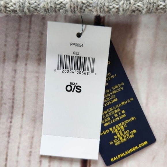 NWT Polo Ralph Lauren Beanie Wool Blend Rib Knit Cuff Pony Logo Grey Unisex - Picture 5 of 6